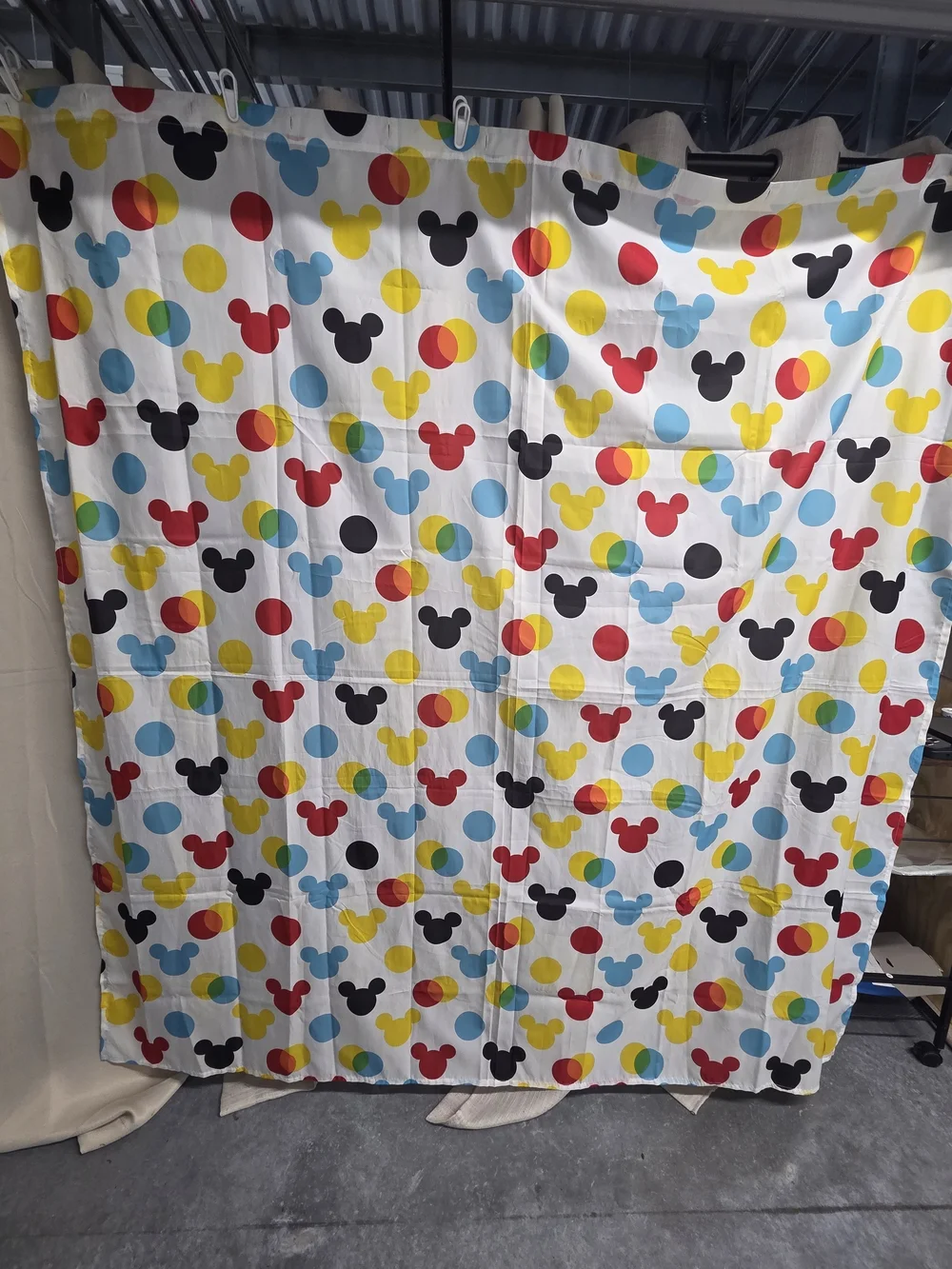 Disney Multicolor Mickey Shower Curtain 68x72